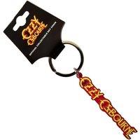 Ozzy Osbourne Logo Keyring in Red