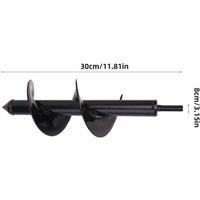 Quipulse Large Alloy Spiral Auger Bits in Black