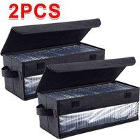 SPETLEK 2 Packs Large Capacity CD DVD Storage Case in Black