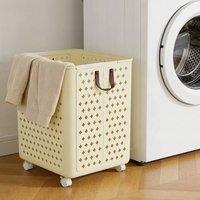 Kelvenix Storage Bin for Clothes & Sundries 37.5X36X49.5cm in Beige | Size: 0.6m2