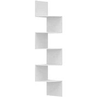 KORVIXA Corner Shelf, Wall Mount Shelves in White | Size: 100 cm x 15 cm