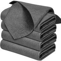 PAWNORA Microfiber Glass Wiping Rags 10pcs grey 20x30cm | Size: 0.6m2