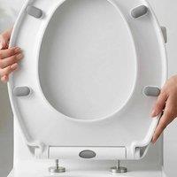PAWNORA LUXURY BATHROOM SOFT CLOSE WHITE TOILET SEAT SEATS WC HEAVY