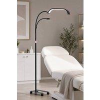 ExtraStar LED Lash Extension Lamp with Phone Holder for Beauty Salon & Tattoo Use in Black