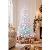 ExtraStar 6FT Pre-Lit Artificial Christmas Tree with Foldable Metal Stand