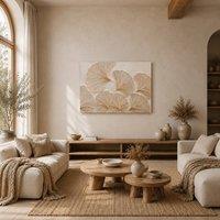 Mafett Timeless Bloom Wall Art Canvas Print in Beige