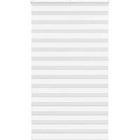 Berkfield Home Zebra Blind White 120x230 cm Fabric Width 115.9 cm Polyester