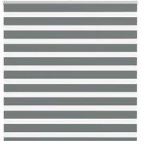 Berkfield Home Zebra Blind Dark Grey 150x150 cm Fabric Width 145.9 cm Polyester