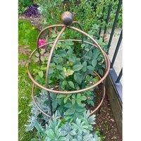 Poppyforge Chelsea Range (Small) Cloche Plant Support - L49.5 x W49.5 x H69.6 cm in Copper