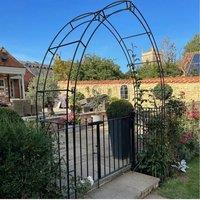 Poppyforge Large Gothic Arch (Including Ground Spikes) - Steel - L53.3 cm in Black