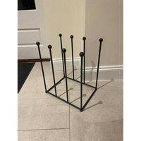 Poppyforge Rectangle Boot Rack - Steel - L29 x W37 x H45.5 cm - Black