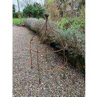 Poppyforge Paris Cloche Plant Support - Steel - L43.2 x W43.2 x H72.4 cm in Copper