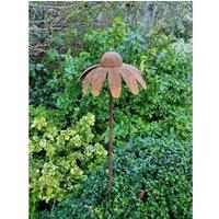 Poppyforge 4 Feet Cone Flower Plant Pin Garden Art (Pack of 3) in Copper | Size: 3 Pack