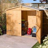 Rowlinsons Shiplap Apex Wallstore - No Floor - Timber - L87 x W186.5 x H166 cm in Brown