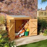 Rowlinsons Shiplap Mower Store - Timber - L82.5xW144.5xH142.5cm - Presure treated in Brown