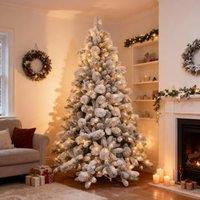Shatchi 4FT Prelit Green Helsinki Christmas Tree Warm White LEDs