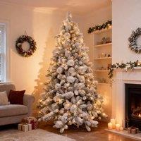 Shatchi 5FT Prelit Helsinki Christmas Tree Warm White LEDs