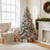 Shatchi 8FT Prelit Green Helsinki Christmas Tree Warm White LEDs
