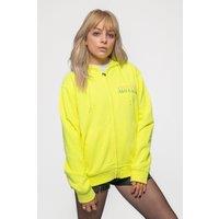 Nirvana Sorbet Ray Grunge Smile Hoodie in Yellow | Size: Small