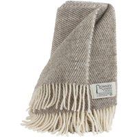 Romney Marsh Wools Copperhurst British Soft Wool Throw in Grey | Size: 215 cm x 145 cm