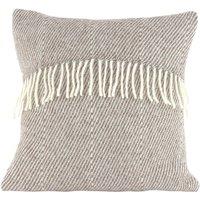 Romney Marsh Wools Fostum British Soft Wool Cushion, Pearl Drop Design in Grey | Size: 45 cm x 45 cm