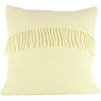 Romney Marsh Wools Fostum British Soft Wool Cushion, Pearl Drop Design in Ivory | Size: 50 cm x 50 cm