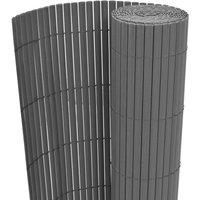 Berkfield Home Garden Fence Double-Sided PVC 150x300 cm Grey