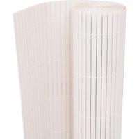 Berkfield Home Garden Fence Double-Sided PVC 150x500 cm White