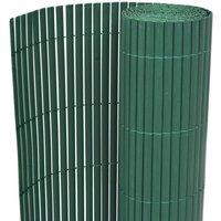 Berkfield Home Garden Fence Double-Sided PVC 150x500 cm Green