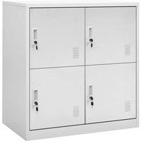 Berkfield Home Locker Cabinets 5 pcs Light Grey 90x45x92.5 cm Steel