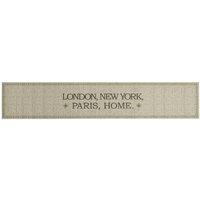 Berkfield Home Kitchen Rug Washable Capital Home 60x300 cm Velvet in Taupe