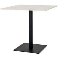 Lemon Pavilion Furniture and Decor Romanby Stone Large Square Dining Table - Metal - L80xW80xH78 cm in White