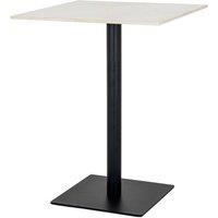 Lemon Pavilion Furniture and Decor Romanby Stone Square Dining Table - Metal - L60 x W60 x H78 cm - White