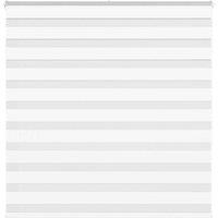 Berkfield Home Zebra Blind White 150x150 cm Fabric Width 145.9 cm Polyester