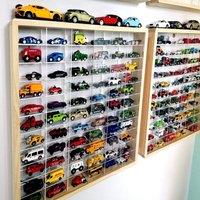 FLAVORA New Hot Wheels 50 Car Model Display Cabinet in Natural | Size: 1000mm