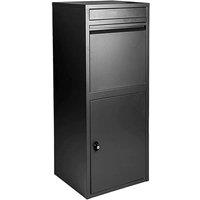 SPETLEK Extra Large Parcel Delivery Drop Box Letter Box Post in Black
