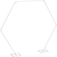 SPETLEK Indoor Outdoor Hexagon Wedding Arch 2.0m High in White