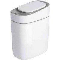 KORVIXA Smart Trash Bin Slim Sensor Bathroom Bin in White | Size: 100 cm x 100 cm