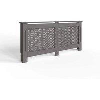 VOGREX Geometric MDF Grey Radiator Cover