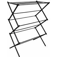 Havendro House Of Home 3 Tier Clothes Airer 16m Drying Space in Black