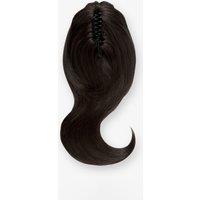 Lullabellz Women's Blow Dry 16" Claw Clip Pony in Dark Brown
