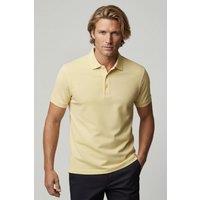 Lands' End Men's Supima Polo Shirt, Traditional Fit in Yellow | Size: Medium