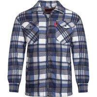 MyShoeStore Men's Padded Collared Shirt in Blue | Size: 4XL