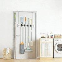 KORVIXA Broom Holder Over the Door Tool Broom Rack | Size: 900mm