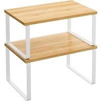 SPETLEK Expandable Kitchen Shelf Organiser in Natural
