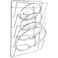 PAWNORA Pan Lid Storage Rack in Silver