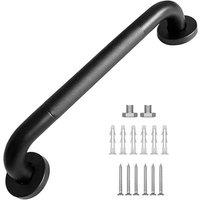 PAWNORA 2PCS Shower Tub Grab Bathroom Grip Bar Safe Handle Handrail Rail in Black