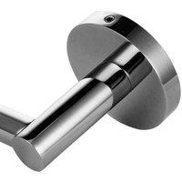 FLAVORA Toilet Roll Holder Dispenser Wall Mounted Stainless Steel in Silver | Size: 180 cm width x 180 cm drop