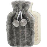 FLAVORA Large 2L Natural Rubber Hot Water Bottle in Grey | Size: 180 cm width x 180 cm drop