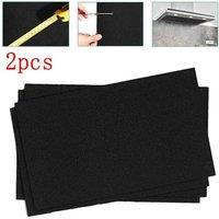 NESTLUNE 2 Pack Replacement Air Purifier Filter Strong Adsorption in Black | Size: 100 cm x 15 cm
